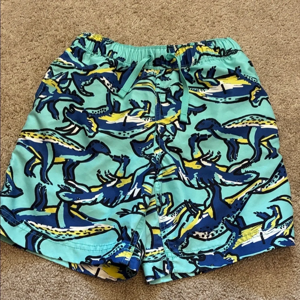 🦖 Hanna Andersson Dino-Mite Swim Trunks - size 8